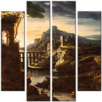 Leinwandbild 4 Teile