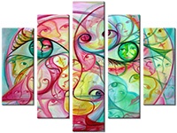 Leinwandbild 5 Teile