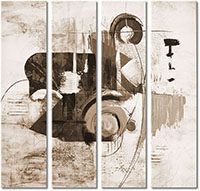 Leinwandbild 4 Teile