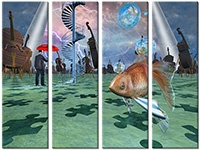 Leinwandbild 4 Teile