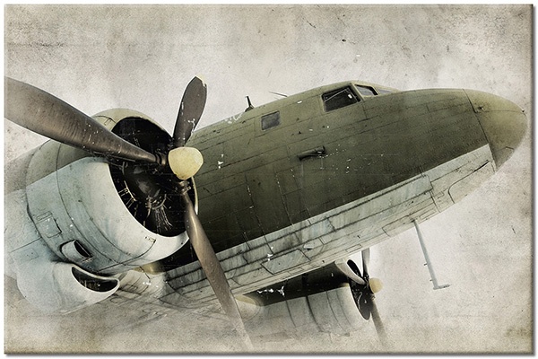canvas-leinwandbild, autos-zuge-schiffe-flugzeuge, beige, braun, flug, flugzeuge, grau, grun, schwarz, sonstiges, vintage, weiss