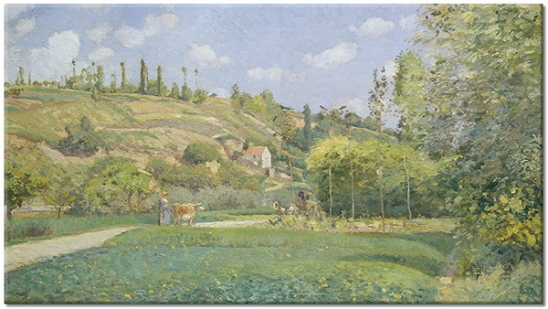 canvas-leinwandbild, andere-landschaften, beige, blau, grun, landschaft, malereien, malereien-landschaften