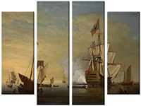 Leinwandbild 4 Teile