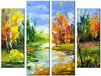 Leinwandbild 4 Teile
