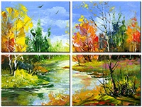 Leinwandbild 4 Teile