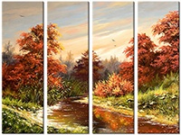 Leinwandbild 4 Teile