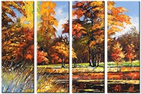 Leinwandbild 4 Teile