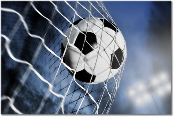 canvas-leinwandbild, blau, fussball, grau, schwarz, sonstiges, sport, verschiedene, weiss
