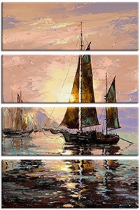 Leinwandbild 4 Teile