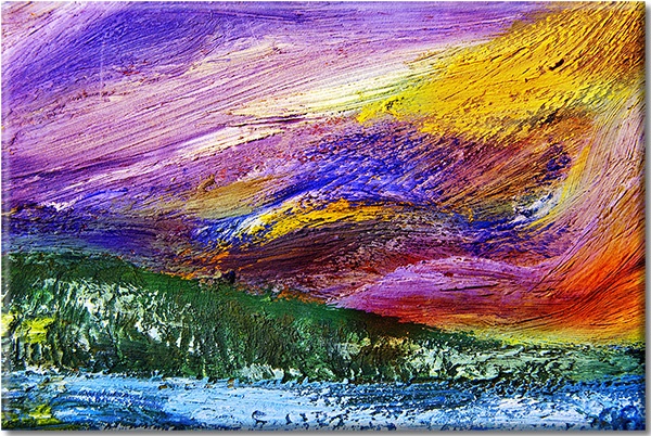 canvas-leinwandbild, abstrakt-fantasie, beige, bilder-abstrakt, blau, braun, bunt, gelb, grun, kunst, malereien, orange, rot, violett, weiss