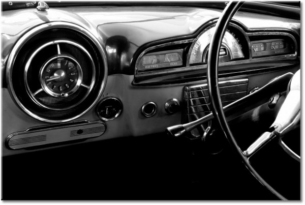 canvas-leinwandbild, autos, autos-zuge-schiffe-flugzeuge, grau, schwarz, schwarz-weiss, sonstiges, vintage, weiss