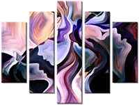 Leinwandbild 5 Teile