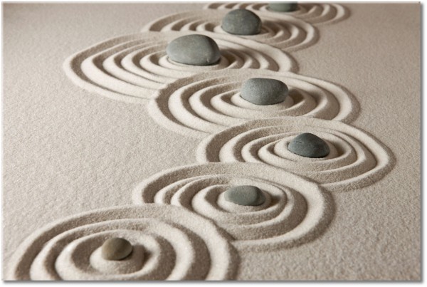 canvas-leinwandbild, beige, feng-shui-zen, grau