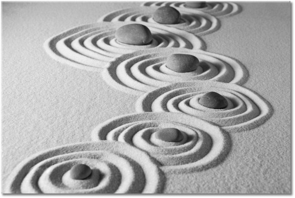 canvas-leinwandbild, beige, feng-shui-zen, grau