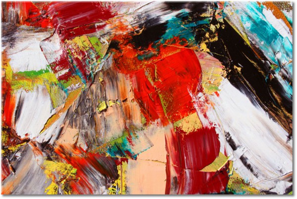 canvas-leinwandbild, abstrakt-fantasie, beige, bilder-abstrakt, braun, bunt, cyan, kunst, malereien, orange, pink, rot, schwarz, violett, weiss, zeitgenoessische-kunst