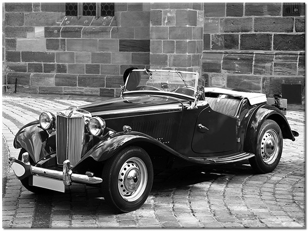 canvas-leinwandbild, autos-zuge-schiffe-flugzeuge, braun, grau, rot, schwarz, sonstiges, vintage, weiss