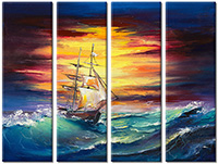 Leinwandbild 4 Teile