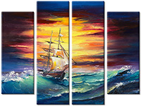 Leinwandbild 4 Teile