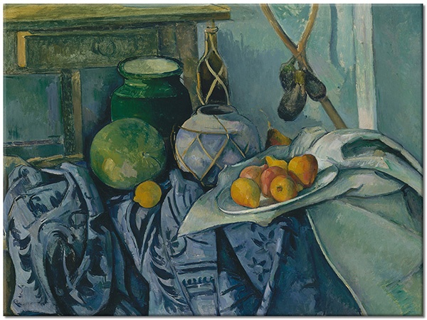 canvas-leinwandbild, blau, essen-getranke, grun, malereien, orange, sonstiges, stillleben-andere-gemalde