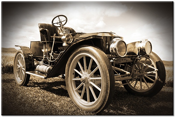 canvas-leinwandbild, autos, autos-zuge-schiffe-flugzeuge, grau, schwarz, sepia, sonstiges, vintage