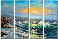 Leinwandbild 4 Teile