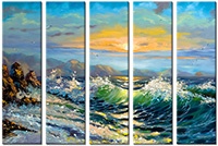 Leinwandbild 5 Teile