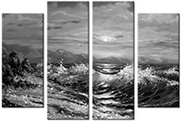 Leinwandbild 4 Teile