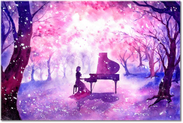 tableau sur toile, abstrait-fantaisie, blanc, peintures, peintures-personnages, rose, violet