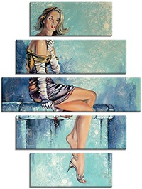 Tableau  5 panneaux