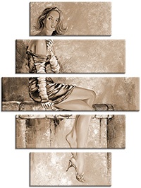 Tableau  5 panneaux