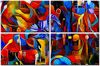 Tableau  4 panneaux