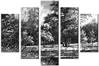 Tableau  5 panneaux