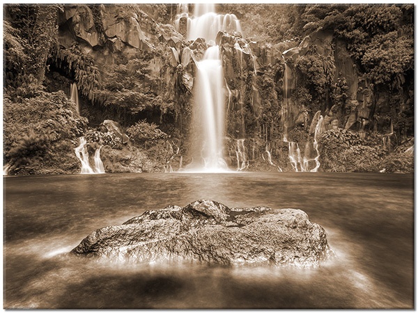 tableau sur toile, beige, blanc, bleu, cascades, cyan, lacs, marron, mer-cascades-lacs, paysages, rochers, vert
