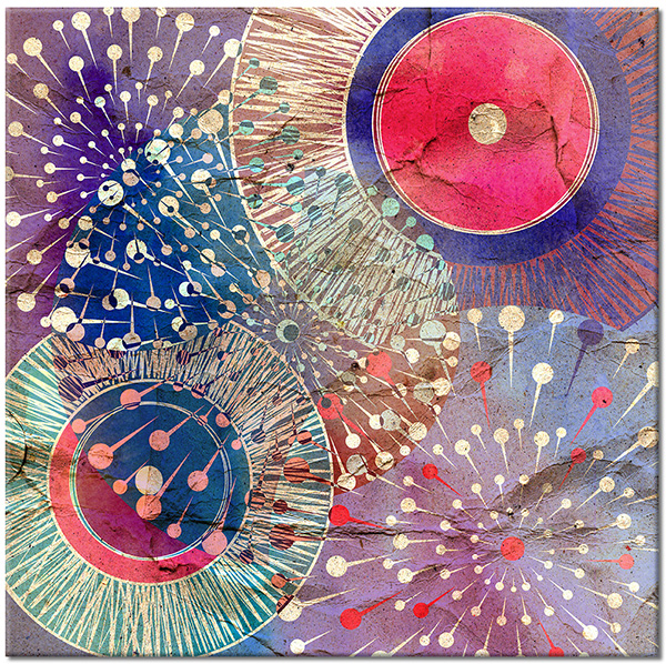 tableau sur toile, abstrait-fantaisie, autres, beige, bleu, divers, multicolore, nature-morte-autres-peintures, peintures, rose, rouge, violet