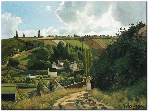 tableau sur toile, autres-paysages, bleu, nature-morte-autres-peintures, paysages, paysages-urbains-ruraux, peintures, vert