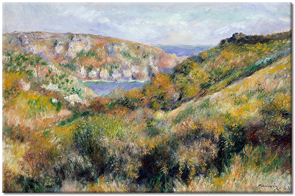 tableau sur toile, bleu, jaune, peintures, peintures-paysages