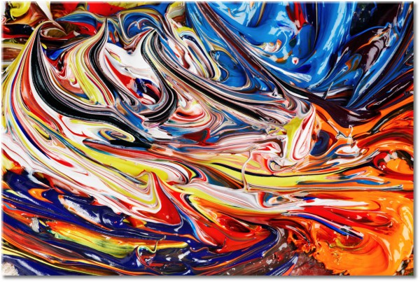 tableau sur toile, abstrait-fantaisie, art, art-contemporain, beige, bleu, gris, jaune, marron, multicolore, noir, orange, peintures, peintures-abstraites, rouge, violet