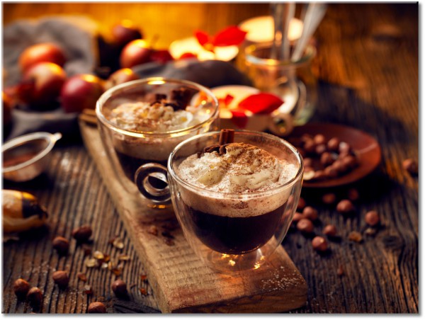 tableau sur toile, aliments, aliments-boissons, bars, beige, boissons, chocolat, cuisine, divers, jaune, marron, nature-morte, noir, orange, rouge, sepia