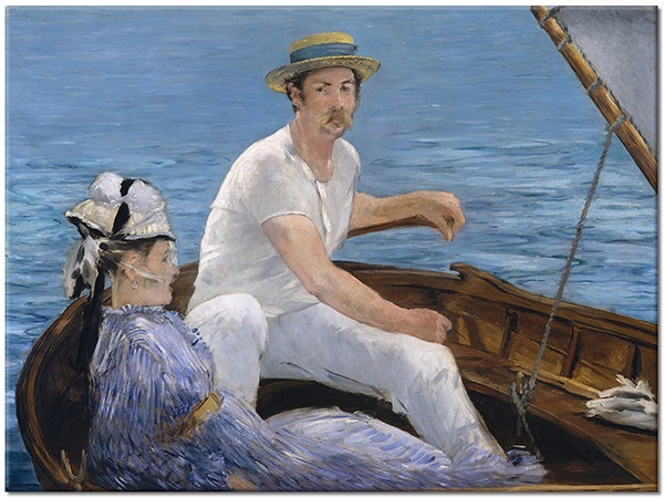 tableau sur toile, blanc, bleu, marron, nature-morte-autres-peintures, peintures, peintures-personnages