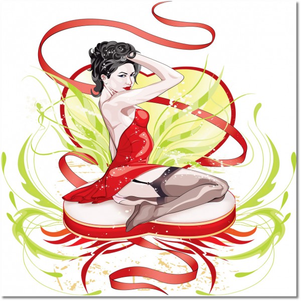 tableau sur toile, beige, blanc, divers, marron, nature-morte-autres-peintures, peintures, rouge, sexy, vert