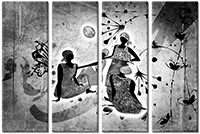 Tableau  4 panneaux