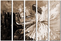Tableau  5 panneaux
