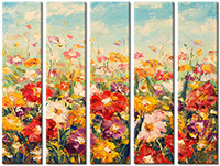 Tableau  5 panneaux