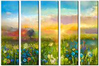 Tableau  5 panneaux