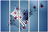 Tableau  5 panneaux