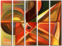 Tableau  5 panneaux