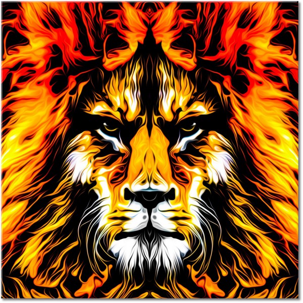 tableau sur toile, abstrait-fantaisie, animaux, animaux-sauvages, art, blanc, dessin, enfants, jaune, lions, nature-morte-autres-peintures, noir, orange, peintures, rouge