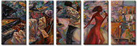 Tableau  5 panneaux