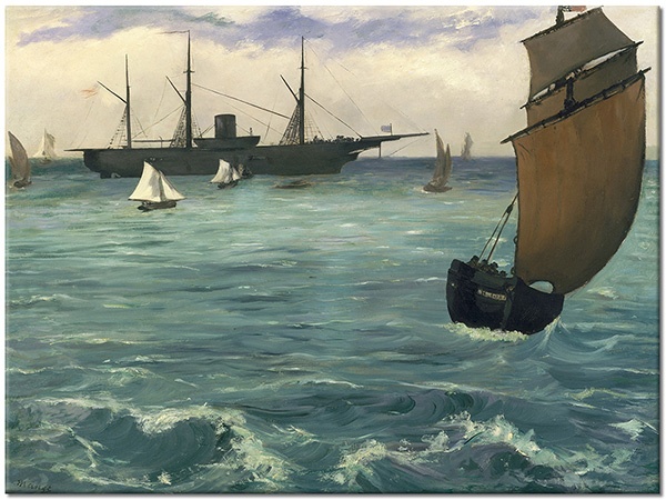 tableau sur toile, blanc, bleu, divers, mer-cascades-lacs, noir, paysages, peintures, peintures-paysages, voitures-trains-navires-avions