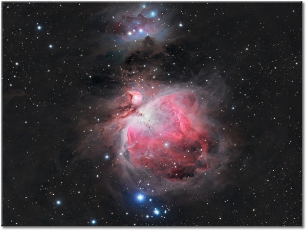 tableau sur toile, astronomie, divers, gris, noir, rouge